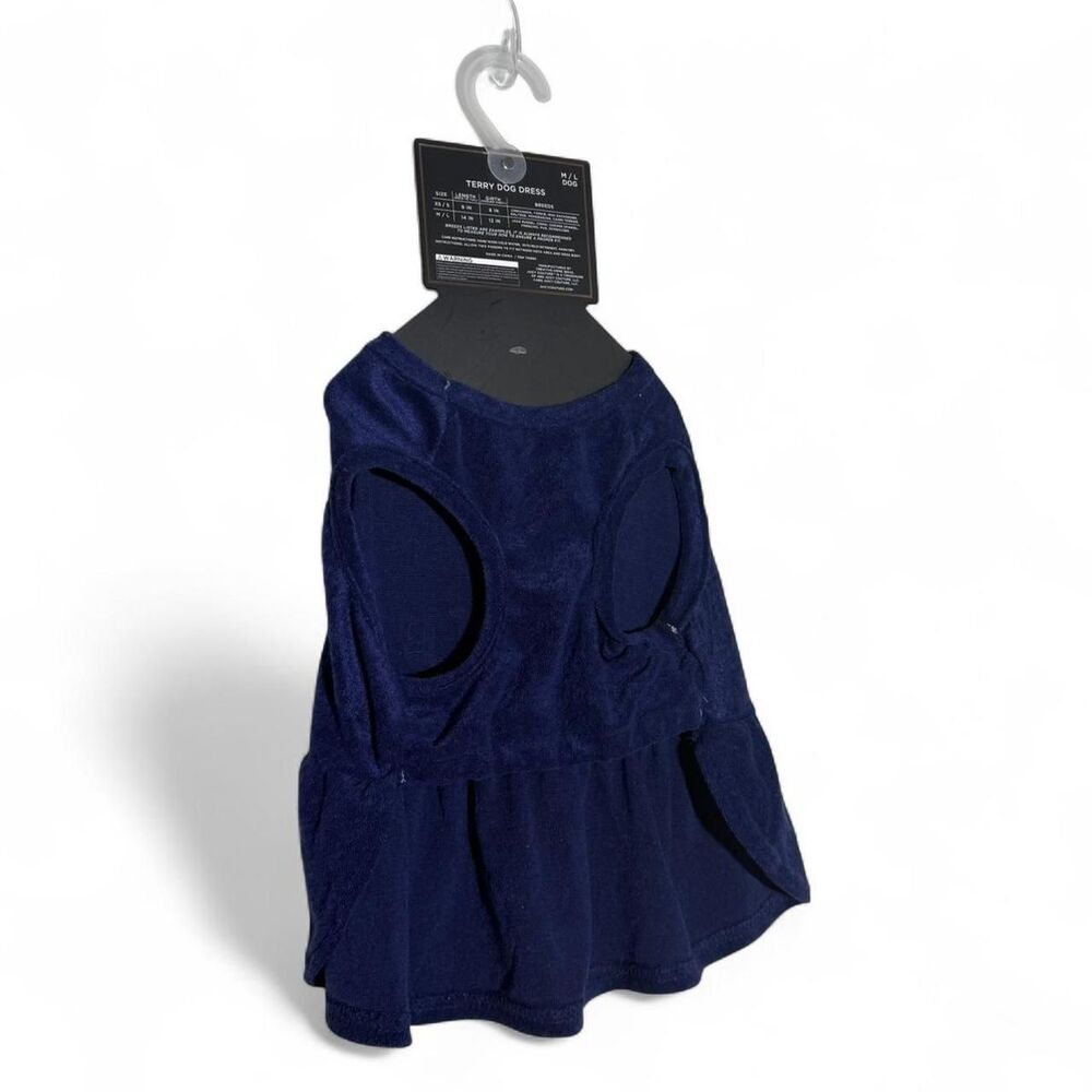 Navy Juicy Couture dog sweater with ruffle hem; size M/L dog - Picture 5 of 5